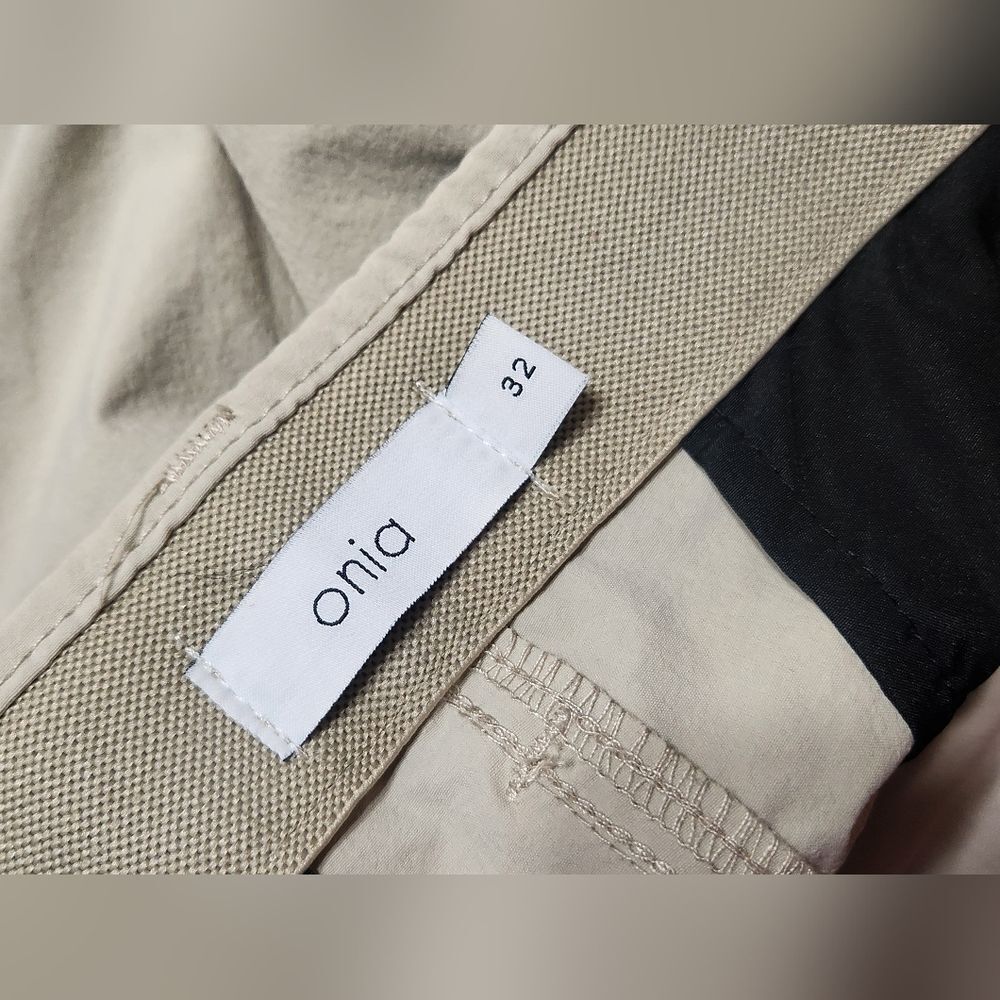 Onia men’s shorts size 32 khaki 360 stretch short - Picture 5 of 5